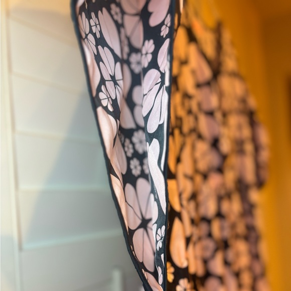 Kate Spade Spade Clover Hearts Caftan pink black coverup dress tunic - Picture 6 of 16